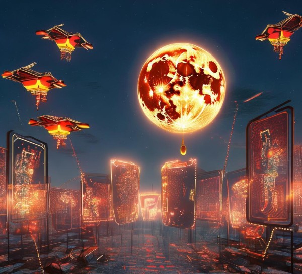 中秋科技动态图，技术与文化的结合